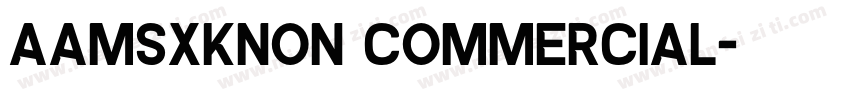 AaMSXKNon Commercial字体转换